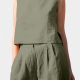 Yvanne Καλοκαιρινό Αμάνικο Σετ Vintage