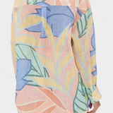 Lumina Τροπικό Σετ με Φαρδύ Πουκάμισο και Σορτς με Ψηλόμεση Μέση