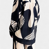 Basilisa Σετ με Φαρδύ Παντελόνι και Γκραφίτι Στάμπα