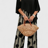 Σετ Aleida Ασύμμετρο με Τοπ και Στάμπα Παντελόνι