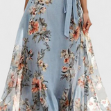 Arlet Φόρεμα Floral Midi με Λαιμόκοψη V