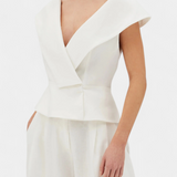 Χέιντεν | Σετ με Ασύμμετρο Τοπ και Παντελόνι Παλάτσο