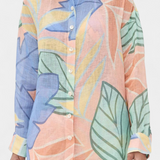 Lumina Τροπικό Σετ με Φαρδύ Πουκάμισο και Σορτς με Ψηλόμεση Μέση