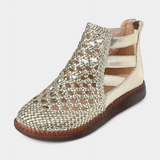 Alica Σανδάλια πλεκτά με ανοιχτό σχέδιο και εύκαμπτη σόλα