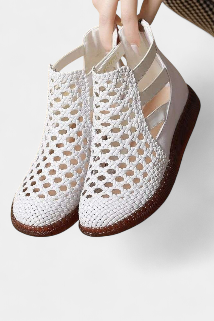 Alica Σανδάλια πλεκτά με ανοιχτό σχέδιο και εύκαμπτη σόλα