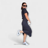 Danielle - Κομψό τοπ με λαιμόκοψη και φούστα