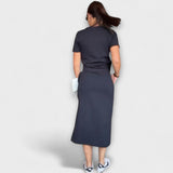 Danielle - Κομψό τοπ με λαιμόκοψη και φούστα