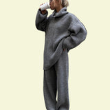 Julia - Σετ πουλόβερ με φερμουάρ έως τη μέση